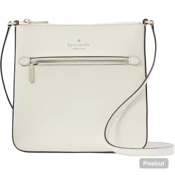 NWT Kate Spade Sadie Crossbody Bag Meringue Cream Leather Purse